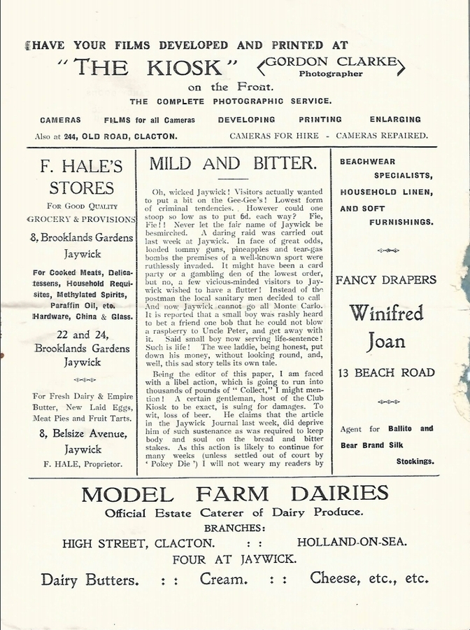 Jaywick Journal, Issue No. 3, page 3